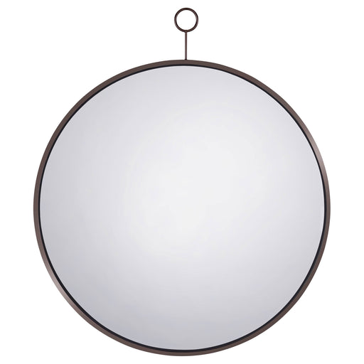 Coaster Gwyneth Round Wall Mirror Black Nickel Default Title