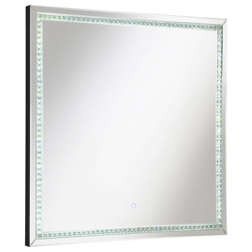 Coaster Noelle Square Wall Mirror with LED Lights Default Title