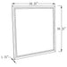 Coaster Noelle Square Wall Mirror with LED Lights Default Title