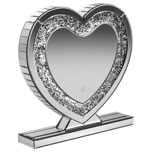 Coaster Euston Heart Shape Table Mirror Silver Default Title