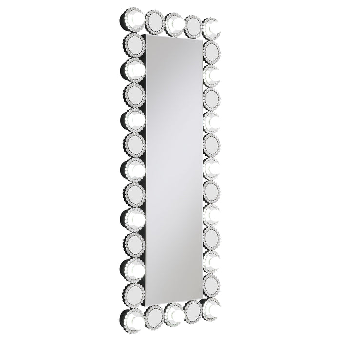 Coaster Aghes Rectangular Wall Mirror with LED Lighting Mirror Default Title