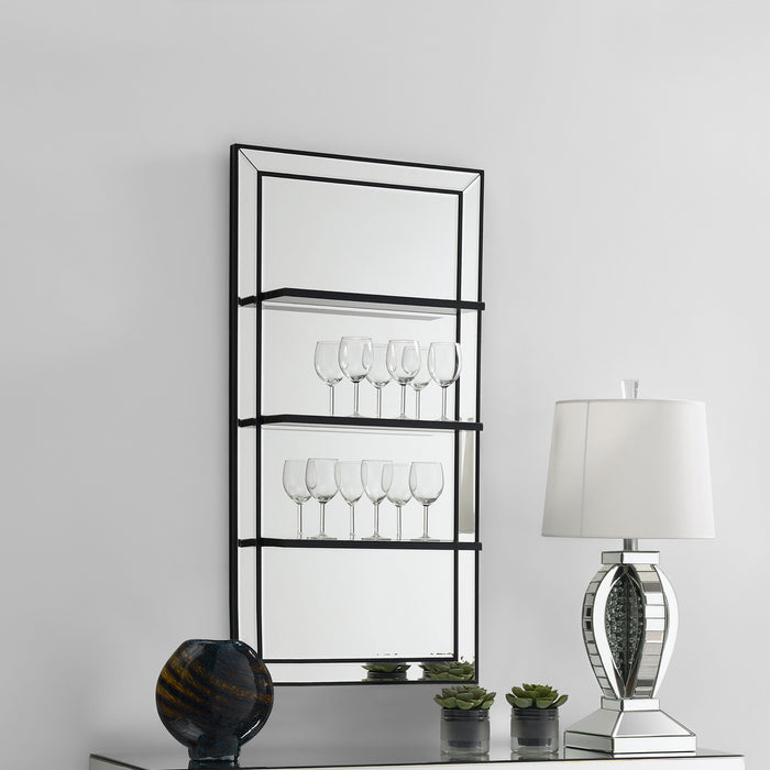 Coaster Oriel 3-Shelf Rectangle Wall Mirror Default Title