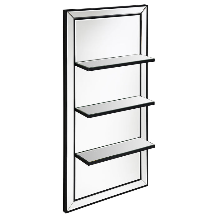 Coaster Oriel 3-Shelf Rectangle Wall Mirror Default Title