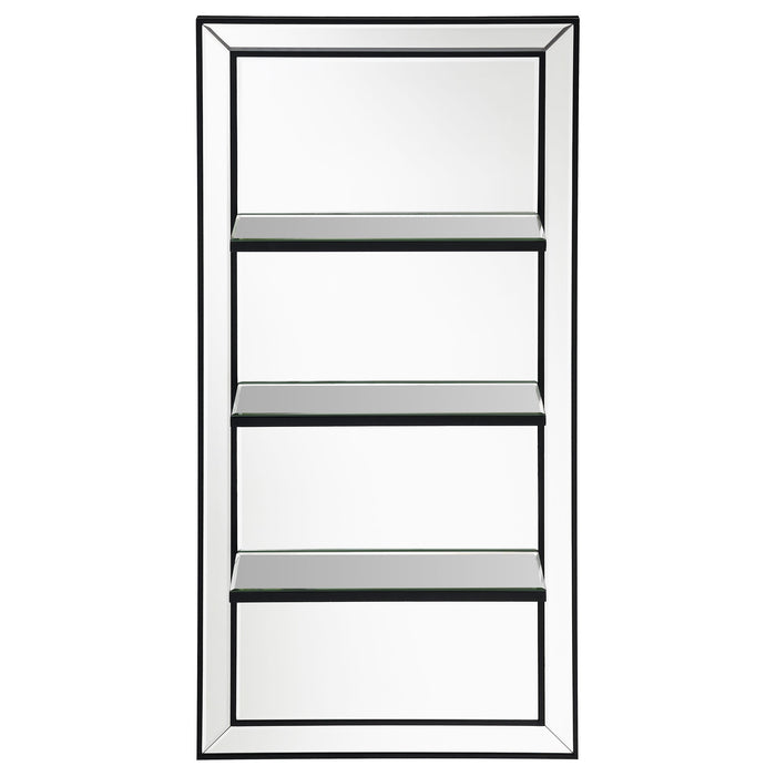 Coaster Oriel 3-Shelf Rectangle Wall Mirror Default Title