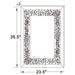 Coaster Valerie Crystal Inlay Rectangle Wall Mirror Default Title