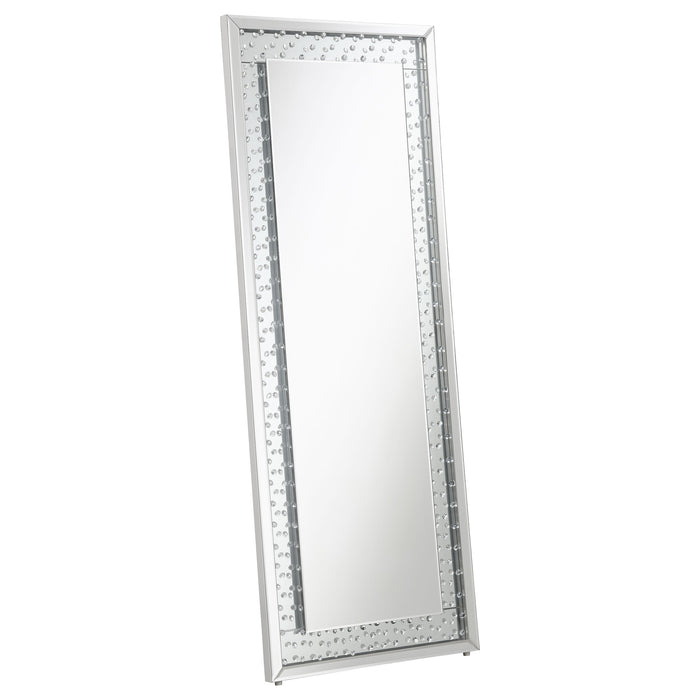 Yves Acrylic Crystal Inlay Floor Mirror