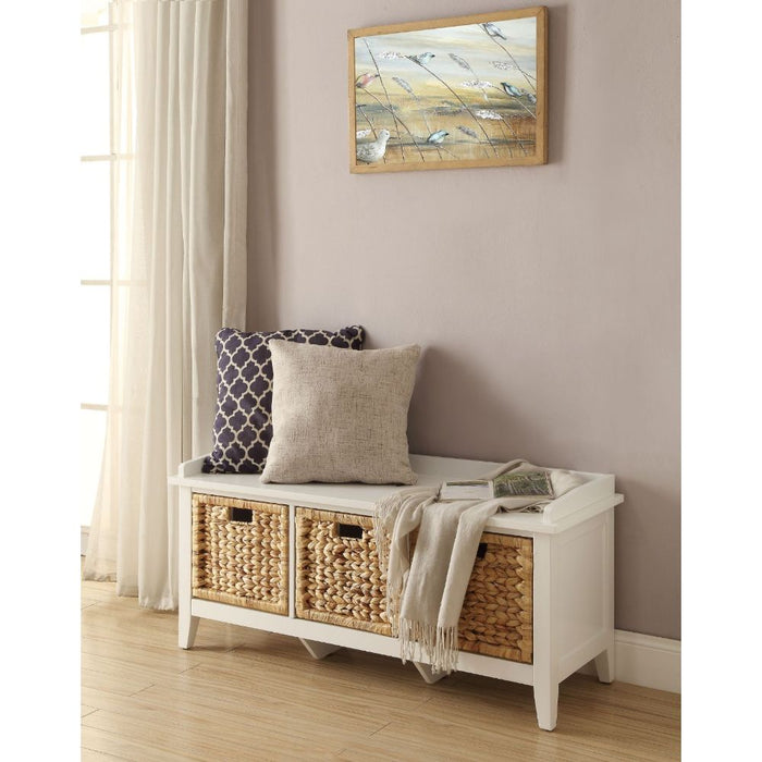 Flavius Bench Wood Bench with Storage