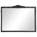 Coaster Sylvie French Provincial Rectangular Mantle Mirror Black Default Title