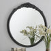 Coaster Sylvie French Provincial Round Wall Mirror Black Default Title