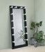 Coaster Zayan Full Length Floor Mirror With Lighting Black High Gloss Default Title