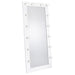 Coaster Zayan Full Length Floor Mirror With Lighting White High Gloss Default Title