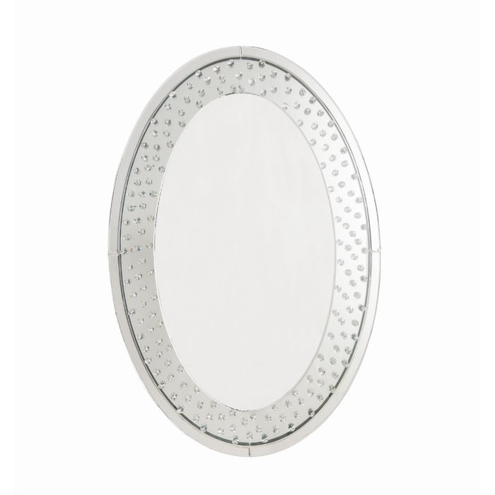 Nysa Glam Oval Accent Mirror