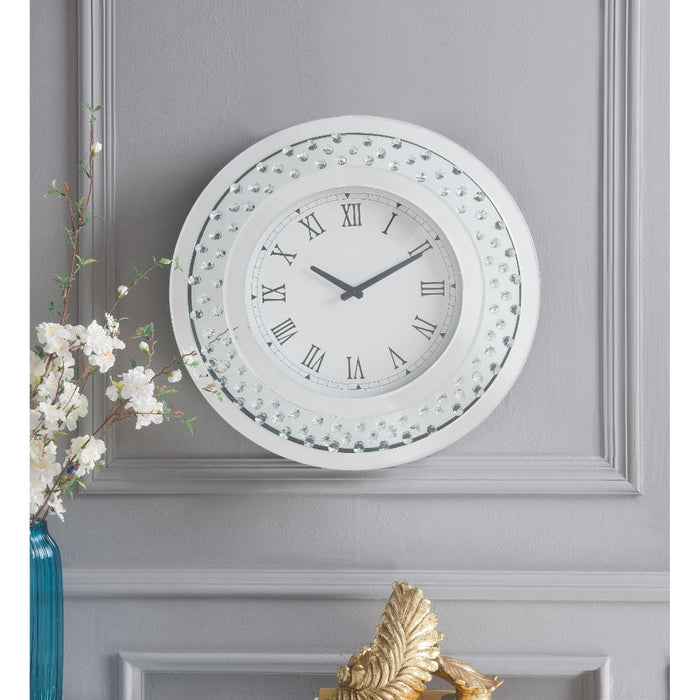 Nysa Round Glam Wall Clock