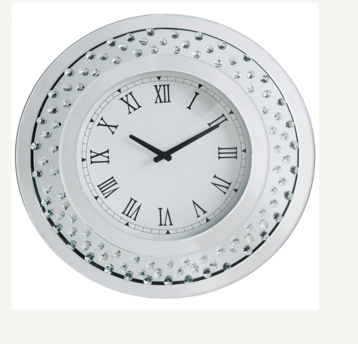 Nysa Round Glam Wall Clock