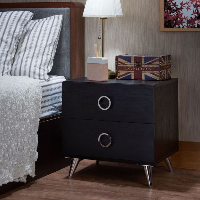 Elms Rectangular 2 Drawers Accent Table