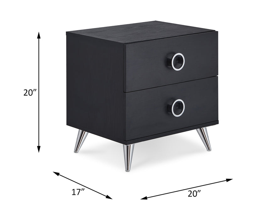 Elms Rectangular 2 Drawers Accent Table