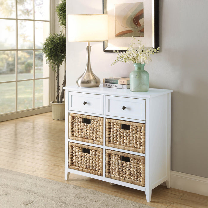 Flavius Rectangular 6 Drawers Console Table with Storage