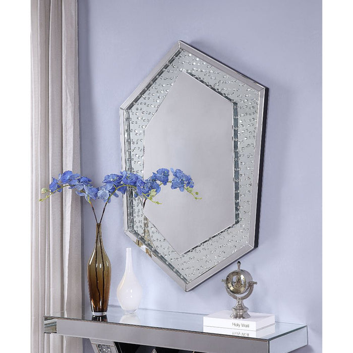 Nysa Glam Hexagon Accent Mirror