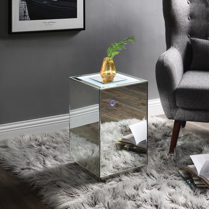 Nowles Glam Square Accent Table with LED