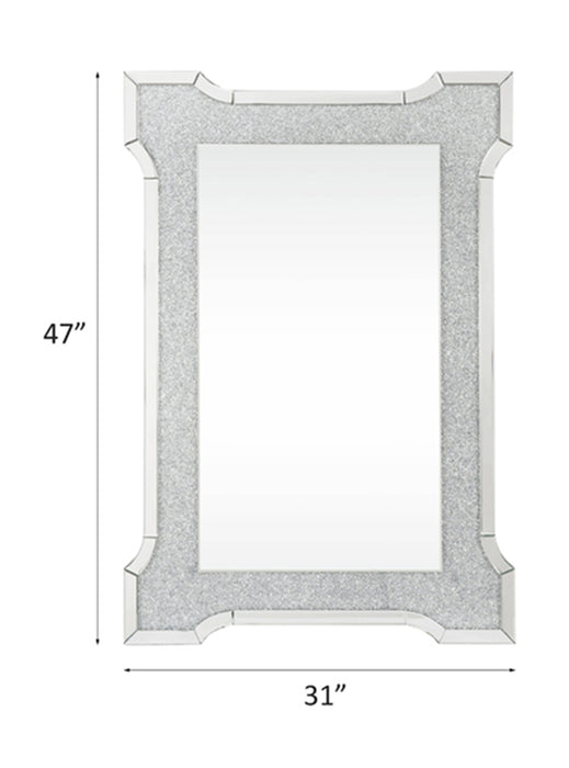 Noralie Rectangular Glam Accent Mirror