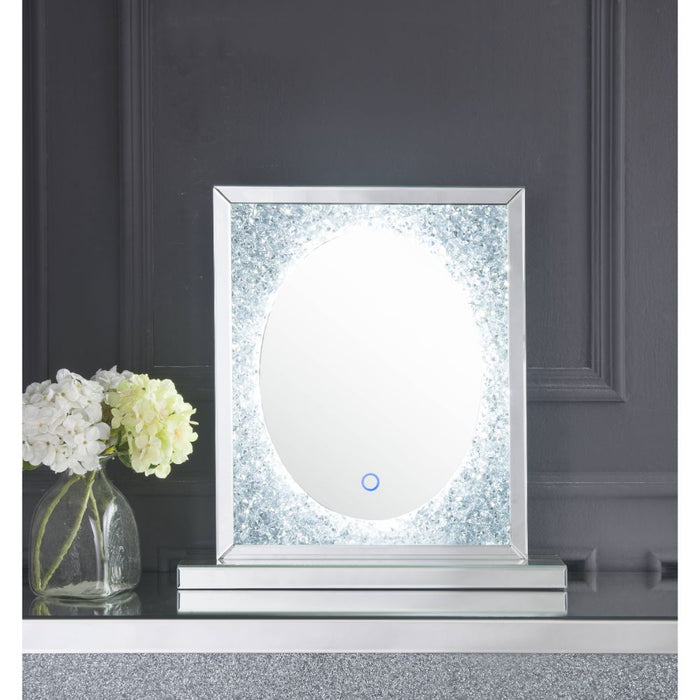 Noralie 22''L x 23''H Glam Accent Mirror with LED