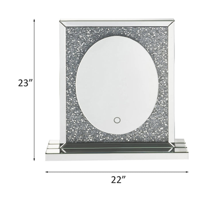 Noralie 22''L x 23''H Glam Accent Mirror with LED