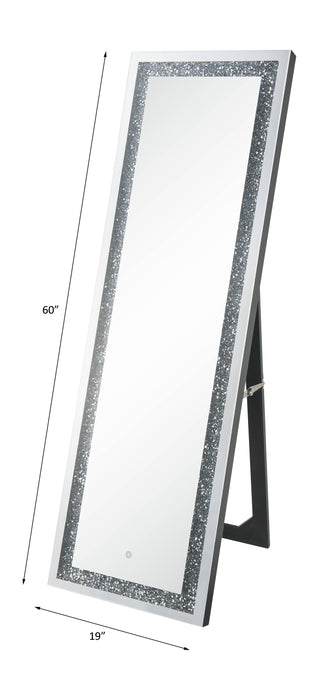 Noralie Glam Floor Mirror with LED