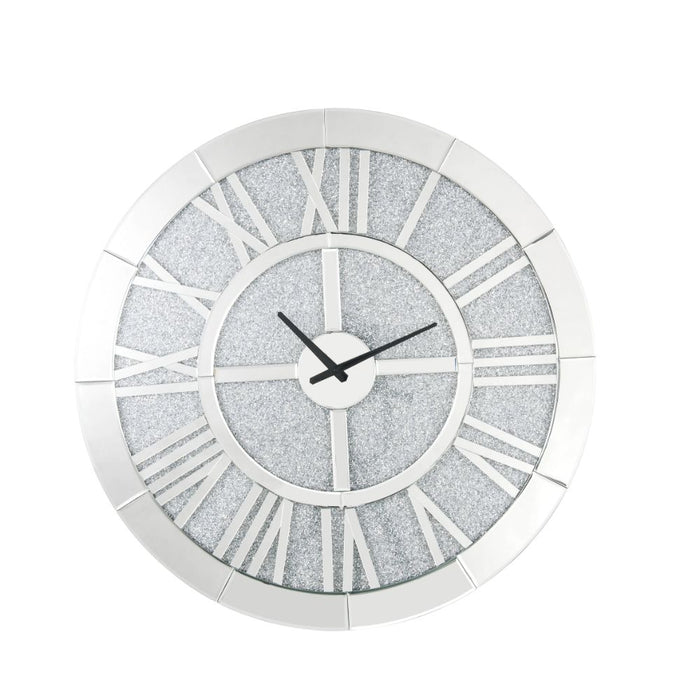 Noralie 31"L x 31"H Round Glam Wall Clock