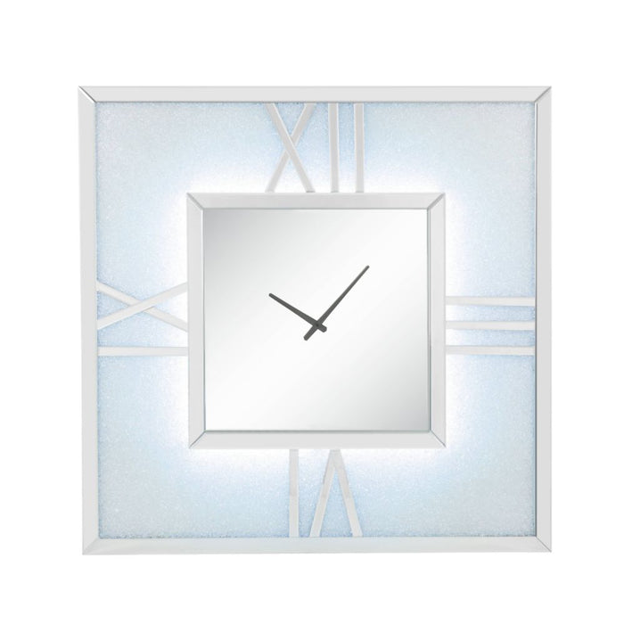 Noralie Glam Square Wall Clock with LED