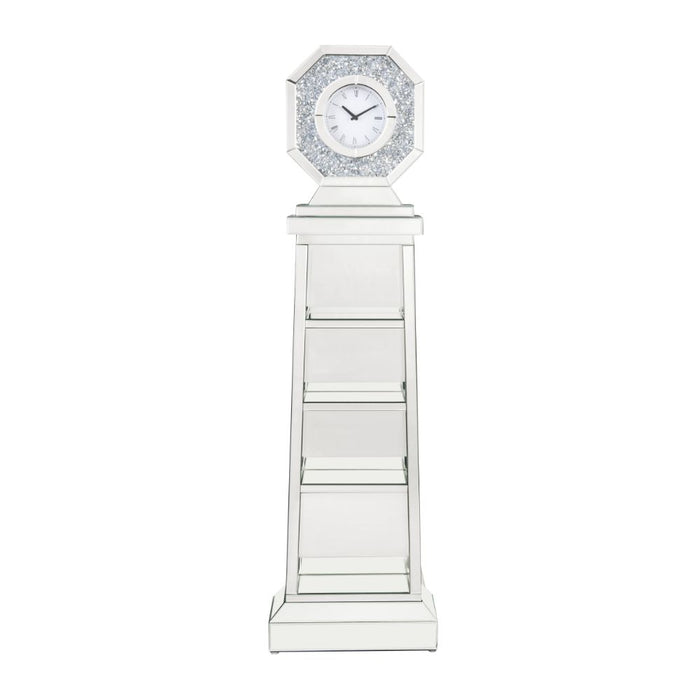 Noralie Glam Grandfather Clock with Faux Diamonds Inlay