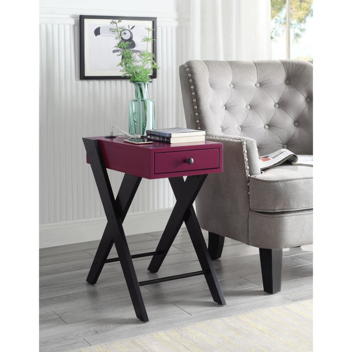 Fierce Rectangular Accent Table with USB