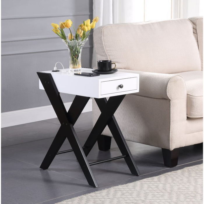 Fierce Rectangular Accent Table with USB