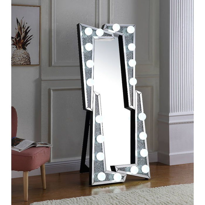 Noralie Geometric Glam Floor Mirror