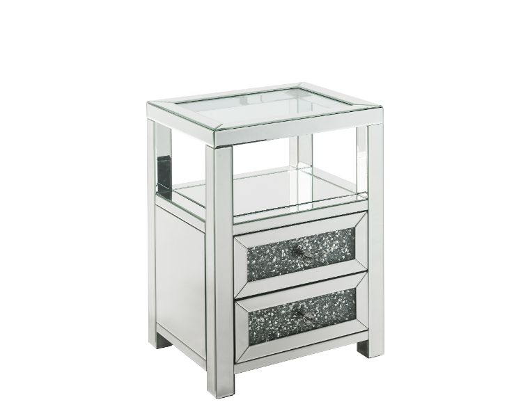 Noralie 26"H 2 Drawers Rectangular Accent Table