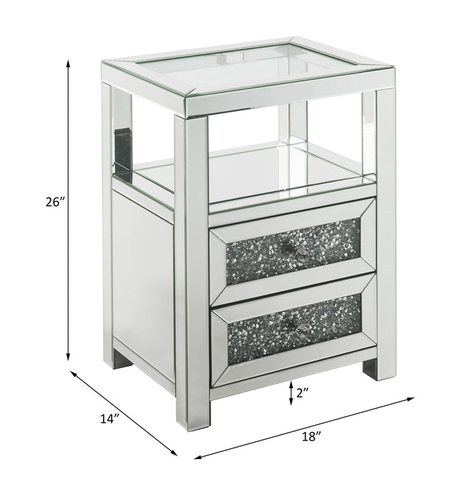 Noralie 26"H 2 Drawers Rectangular Accent Table