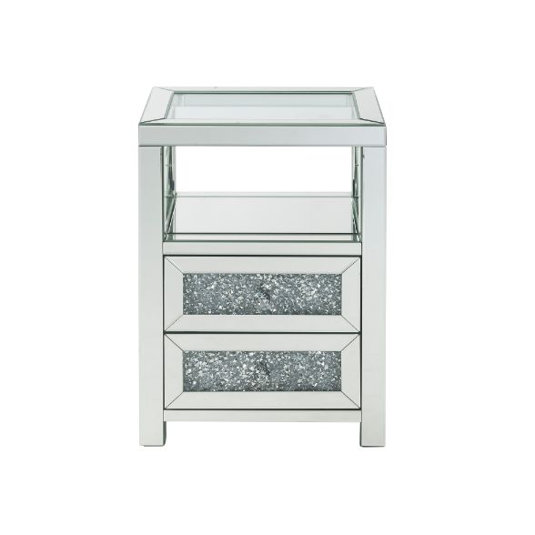 Noralie 26"H 2 Drawers Rectangular Accent Table