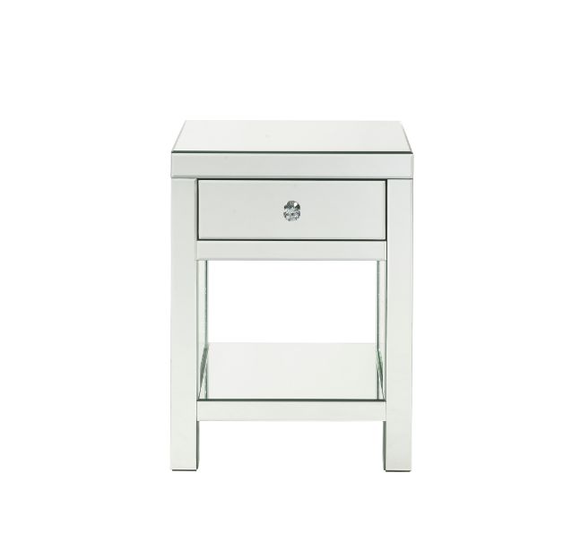 Nysa 1-Drawer 1-Shelf Rectangular Accent Table