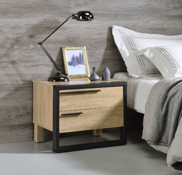 Erasto Rectangular 2 Drawers Accent Table