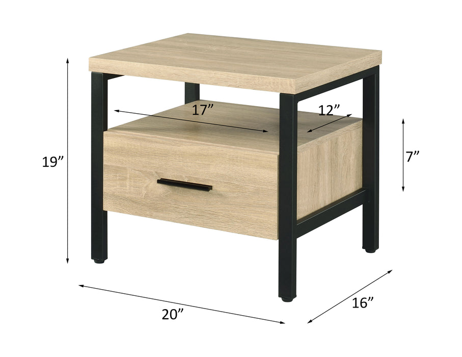 Yawan 1 Drawer Rectangular Accent Table