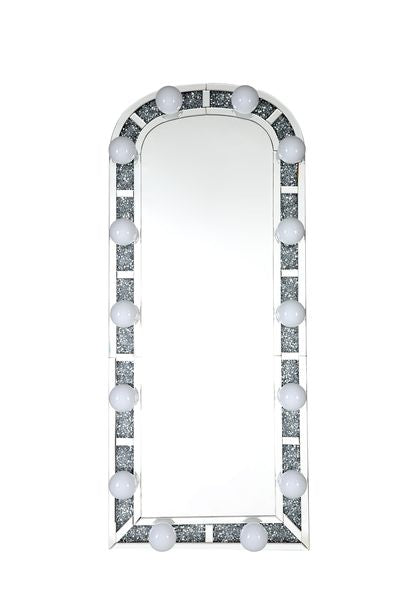 Noralie 27"L x 63"H Glam Floor Mirror with Arch Shape