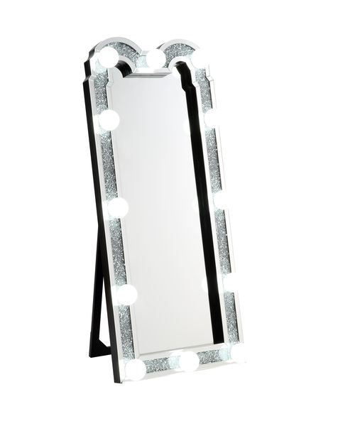 Noralie 27"L x 63"H Glam Floor Mirror