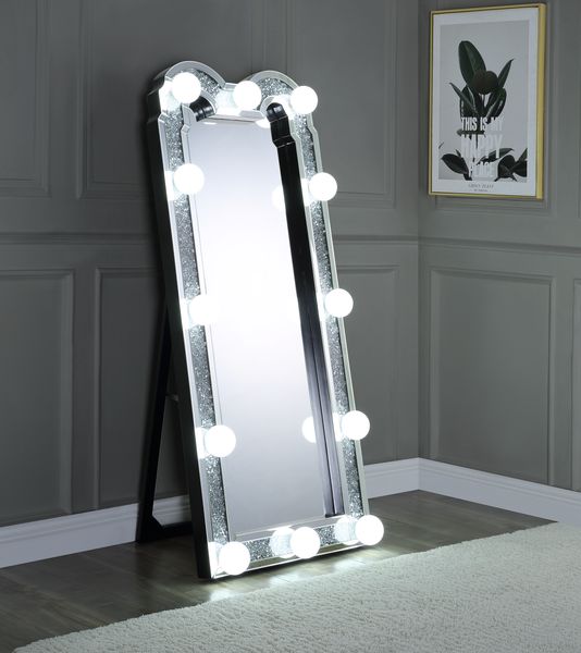 Noralie 27"L x 63"H Glam Floor Mirror