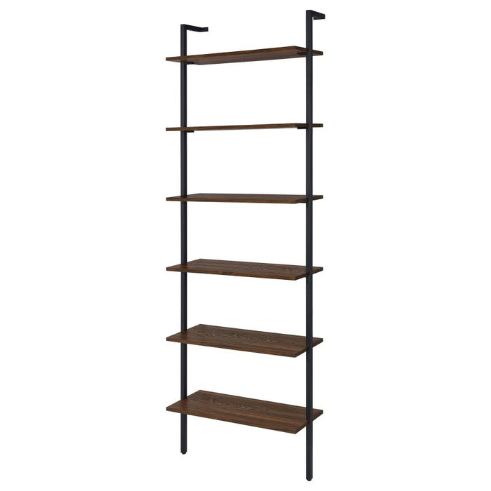 Owens 31-inch 6-shelf Wall Bookshelf Walnut