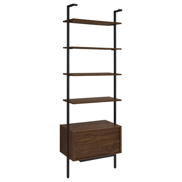 Owens 31-inch 4-shelf Storage Wall Bookshelf Walnut