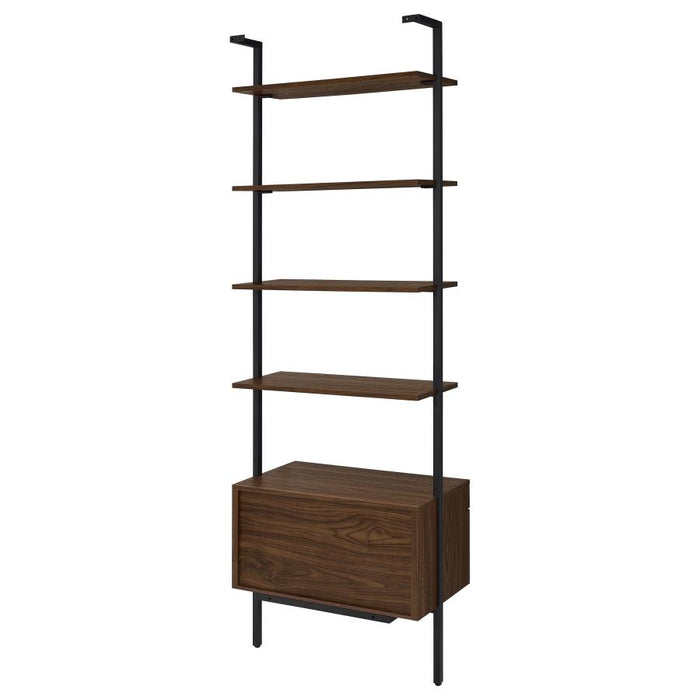 Owens 31-inch 4-shelf Storage Wall Bookshelf Walnut