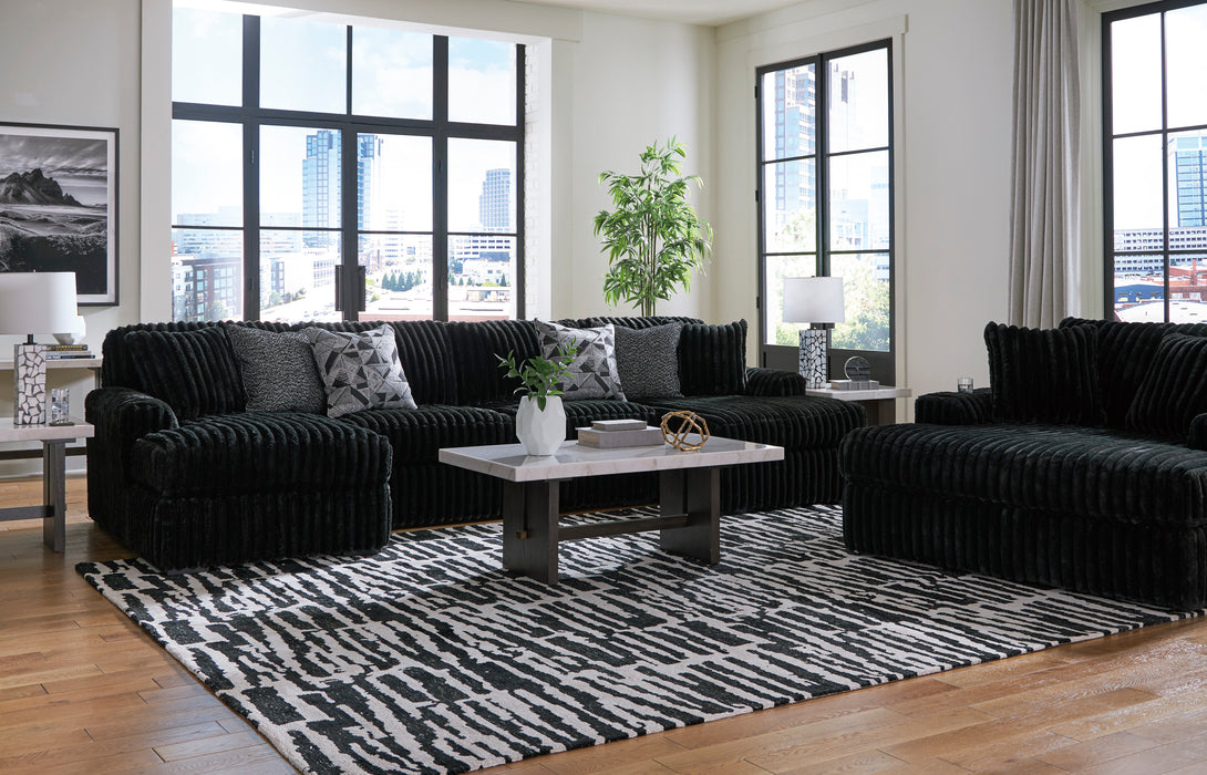 Midnight-Madness 3-Piece Sectional with Chaise