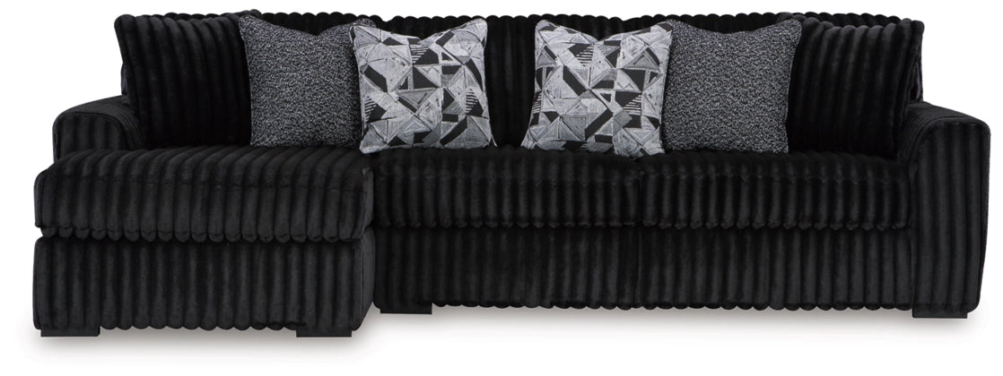 Midnight-Madness 2-Piece Sectional Sofa with Chaise