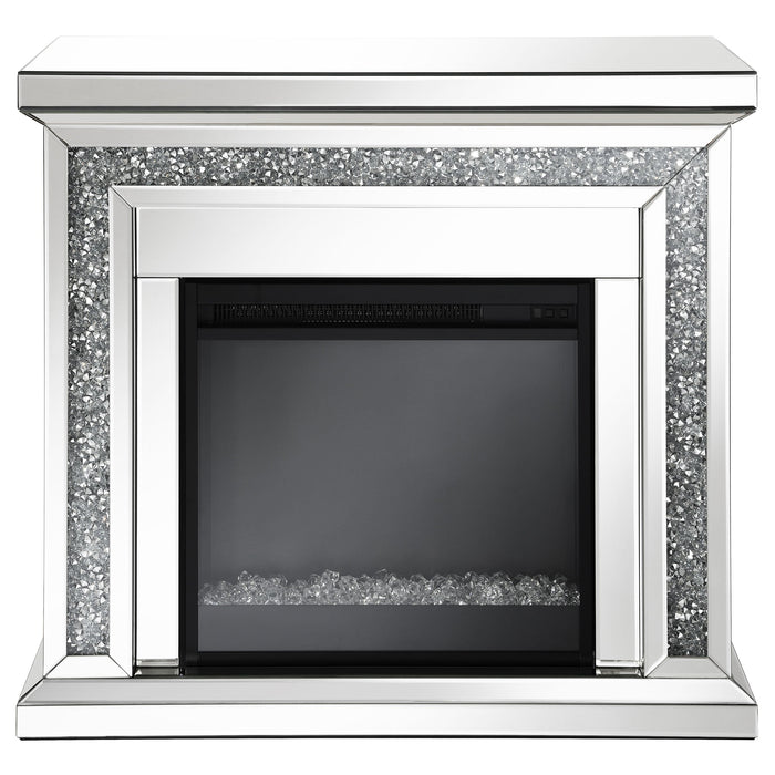 Coaster Lorelai Rectangular Freestanding Fireplace Mirror Default Title