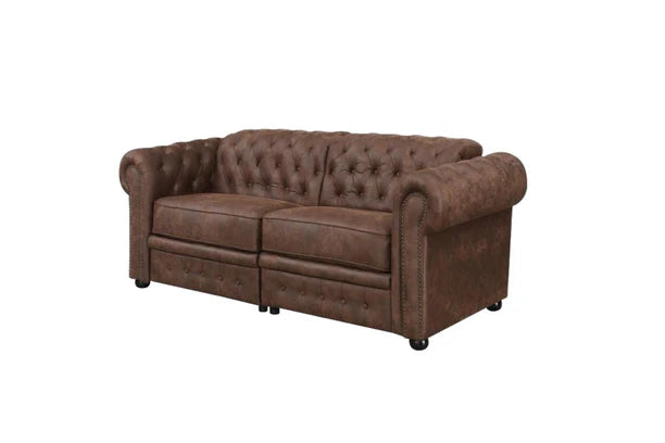 Florence Sofa & Loveseat Power Madre Mocha