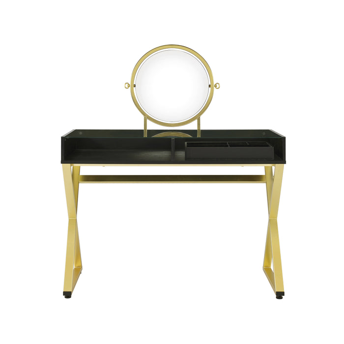 Coleen 42"L Vanity Desk with Mirror & Jewelry Tray